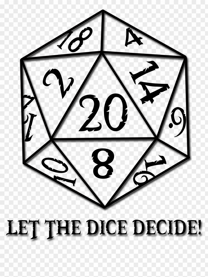 D20 Dice Dungeons & Dragons System Platonic Solid Role-playing Game PNG
