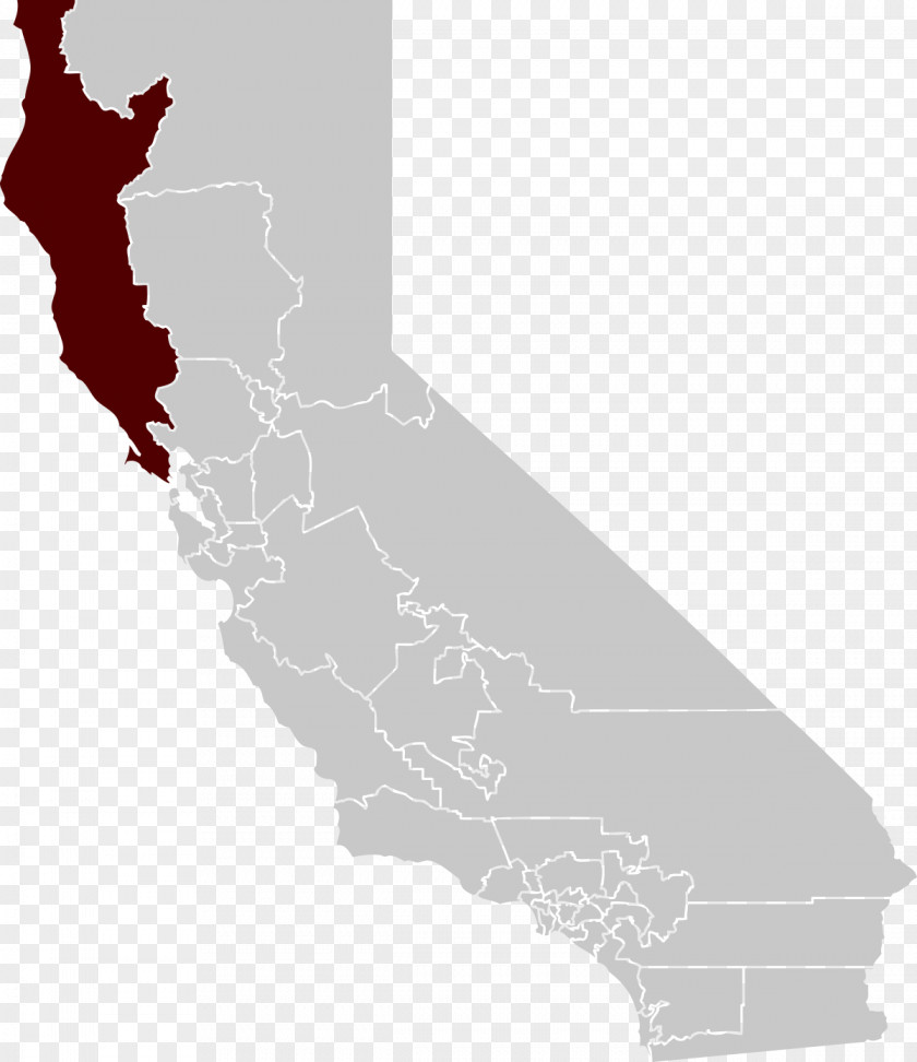 Map California’s 2nd Congressional District Ukiah San Anselmo California's State Senate PNG