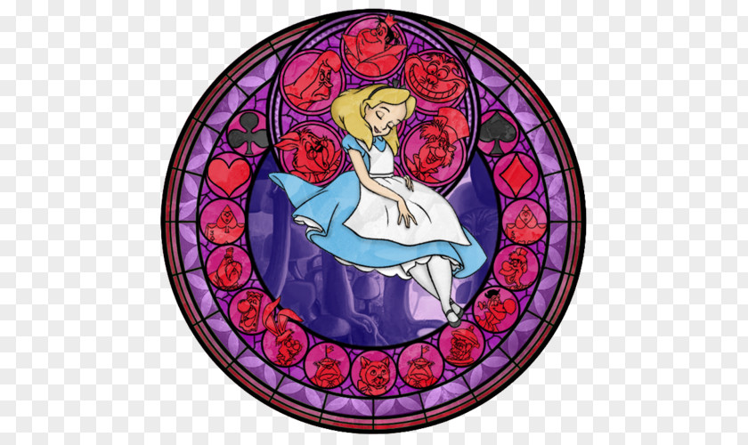 Stained Glass Window Kingdom Hearts: Chain Of Memories Hearts 3D: Dream Drop Distance Queen PNG