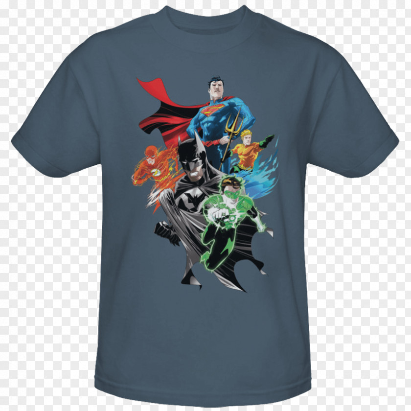 T-shirt Batman Superman Flash Cyborg PNG