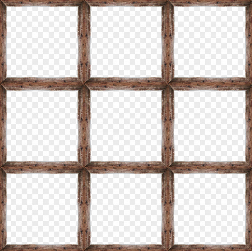 Brown Beautiful Windows Window Picture Frame Texture Mapping Wood PNG