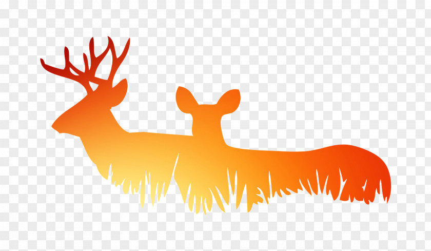 Car Reindeer Decal Sticker PNG