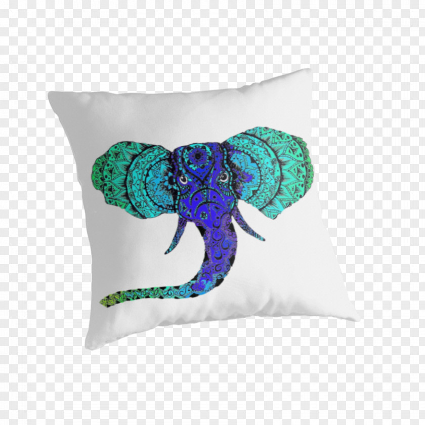 Mandala Elephant Throw Pillows Cushion Designer PNG