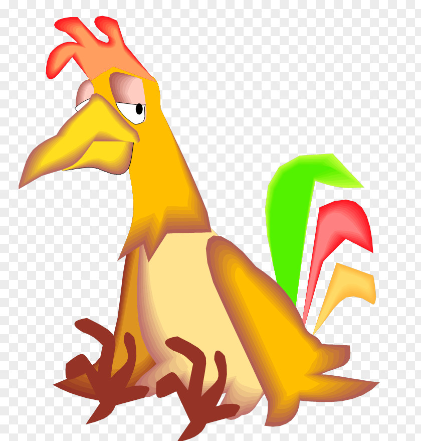 Stupid Chicken Rooster Sticker Clip Art PNG