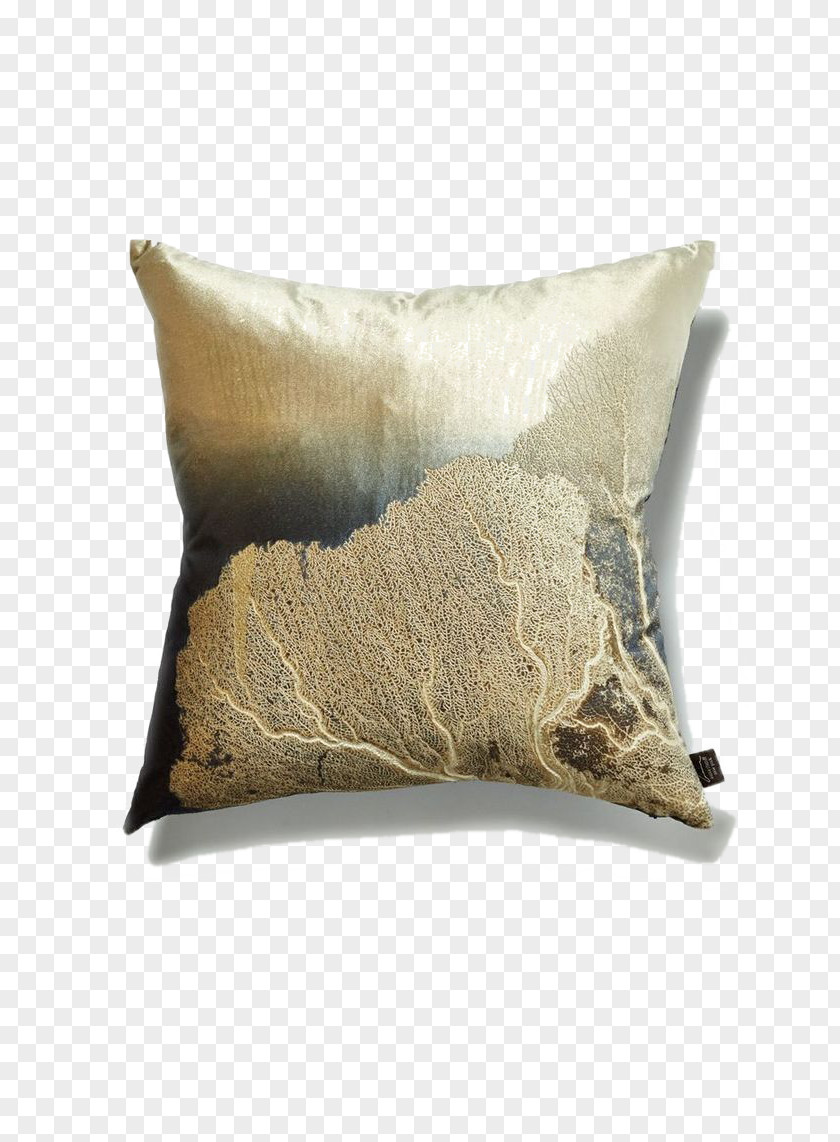 Golden Pillow Throw Velvet Cushion Dakimakura PNG