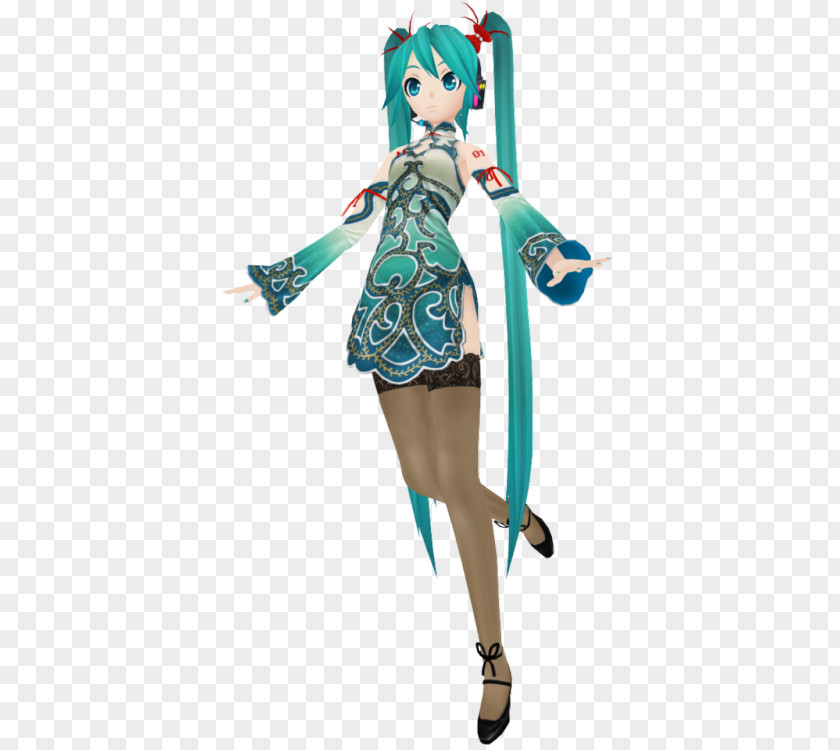 Hatsune Miku Costume Design MikuMikuDance Character PNG