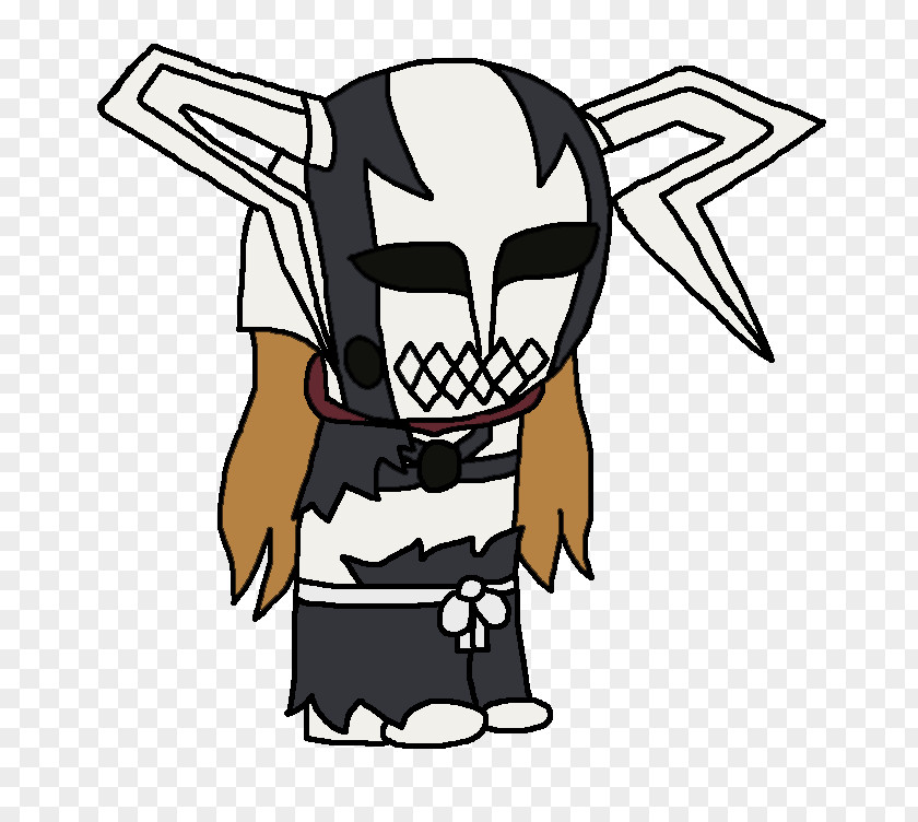 Hollow Bleach Headgear Cartoon Costume Clip Art PNG