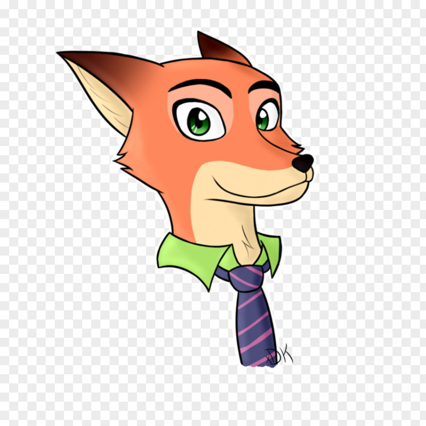 Nick Wilde Red Fox Nose Character Clip Art PNG