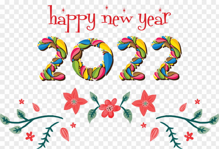 2022 Happy New Year PNG