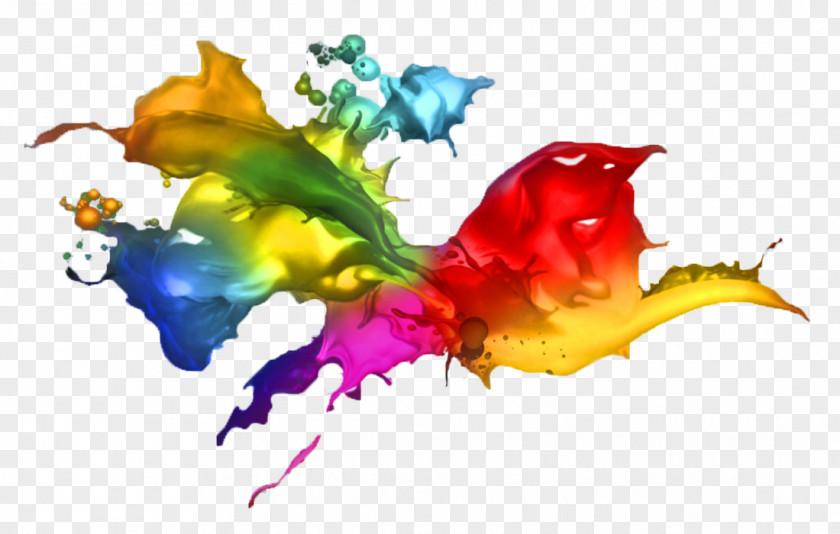 Color Splash Graphic Designer Logo PNG