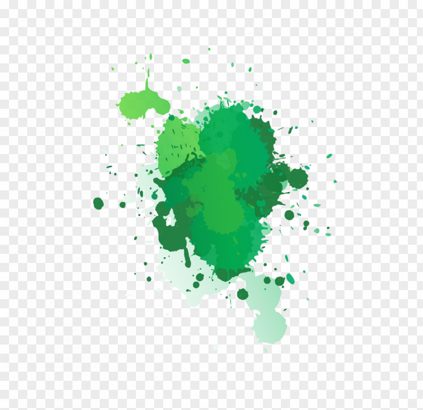 Paint Green Watercolor Painting Drawing PNG