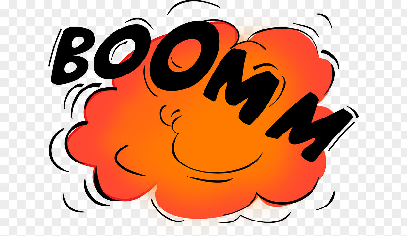 Pop Art Comic Nuclear Explosion Bomb Clip PNG