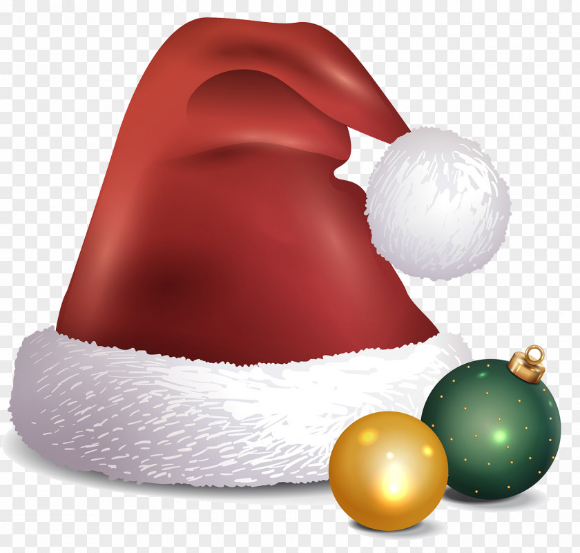 Santa Hat Claus Suit Christmas PNG