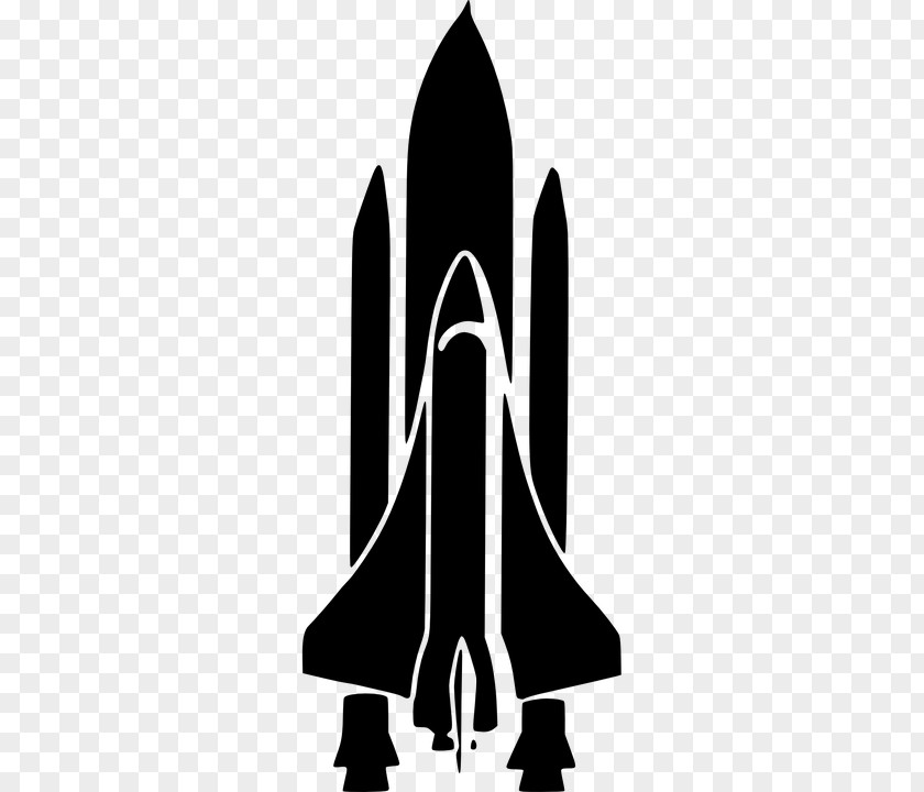 Silhouette Space Shuttle Program Drawing PNG