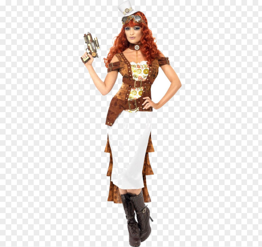 Woman American Frontier Costume Party Steampunk PNG