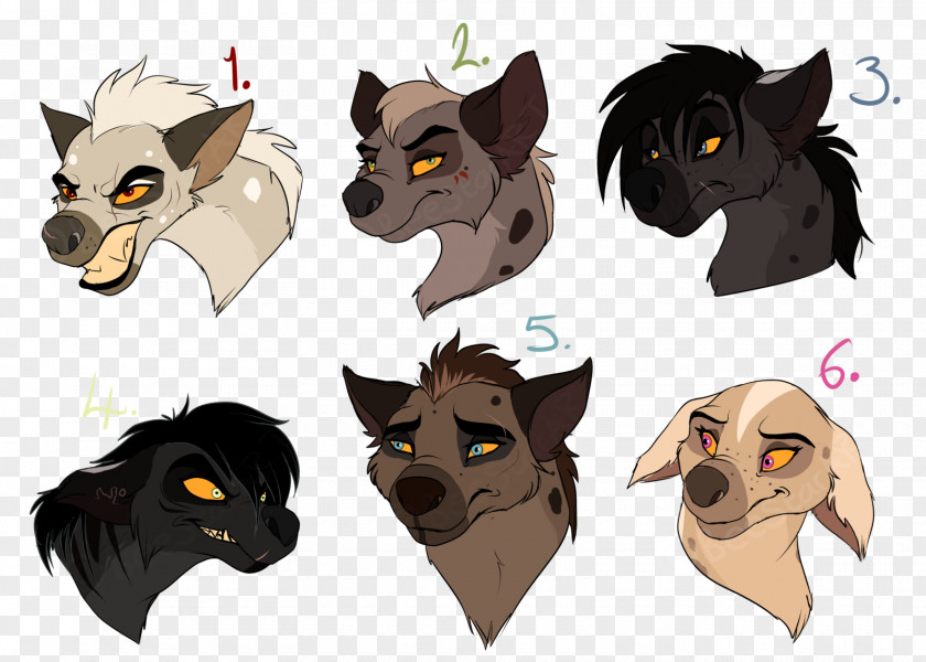 Hyena Drawing Cat Model Sheet PNG