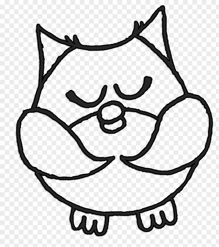 Owl Black-and-white Black And White Clip Art PNG