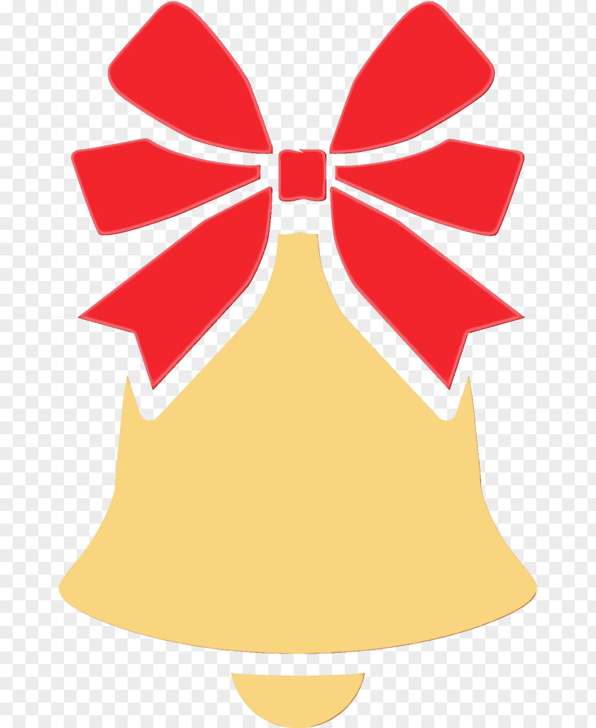 Ribbon Yellow Red Bell PNG