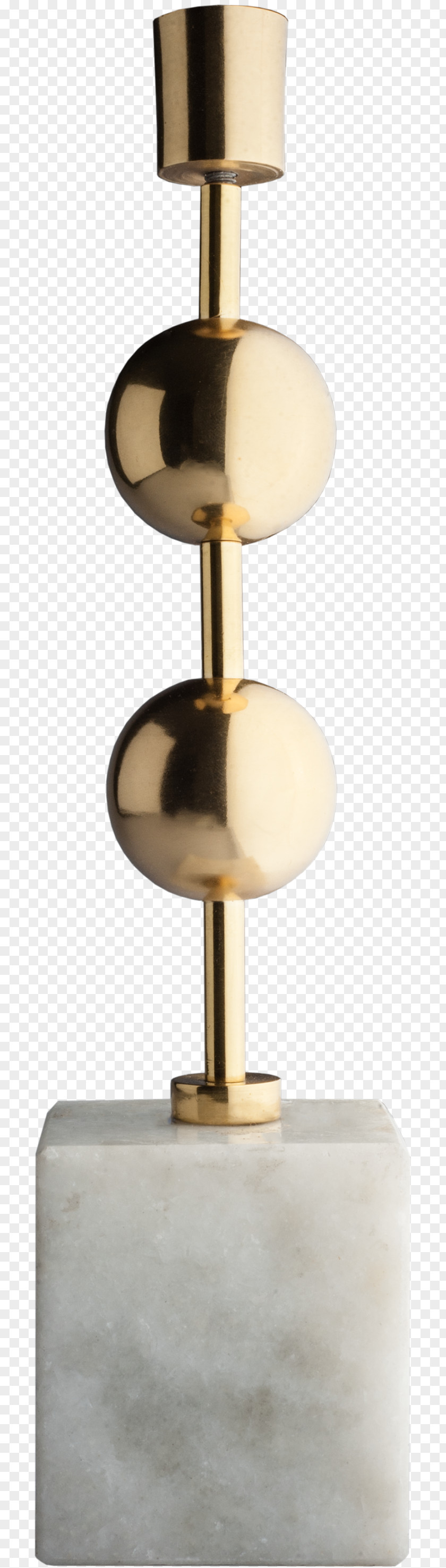 Brass Candlestick Lighting Metal Marble PNG