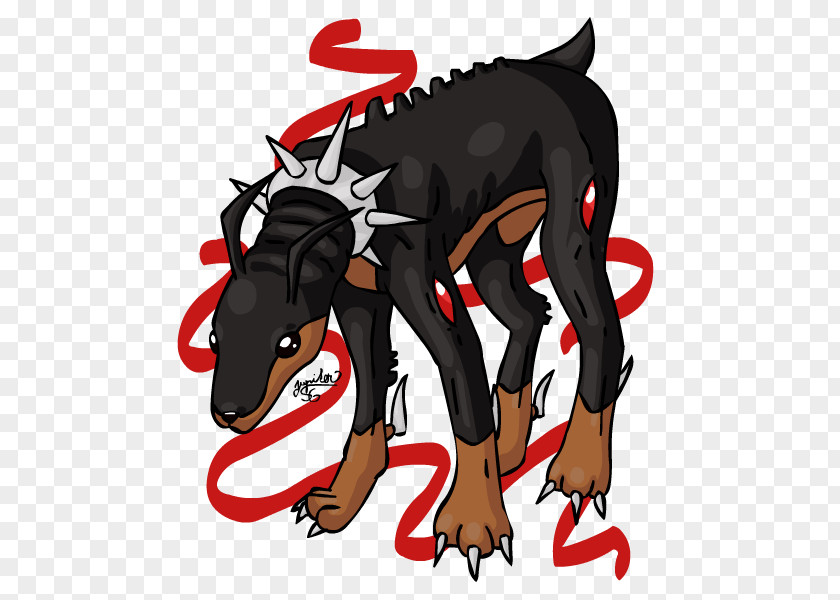 Brown Pointy Nails Dobermann Illustration Horse Clip Art Demon PNG