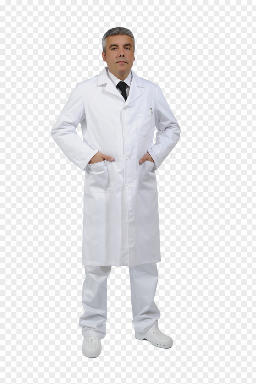 Button Lab Coats Sleeve Pocket Tops Clothing PNG