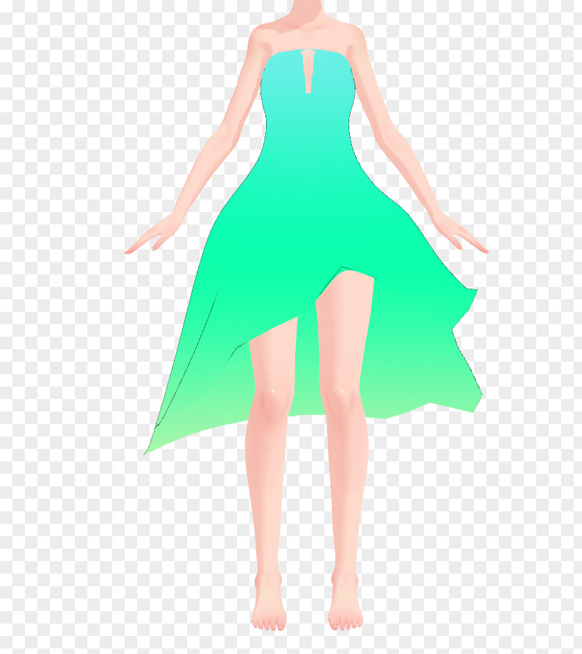 Dress Shoulder Green Sleeve Dance PNG