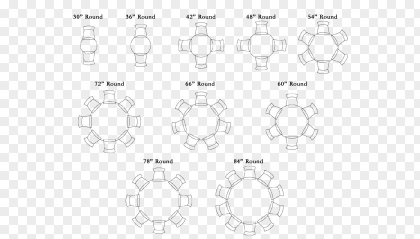 Extensible Table Top View Setting Dining Room Matbord Seating Plan PNG