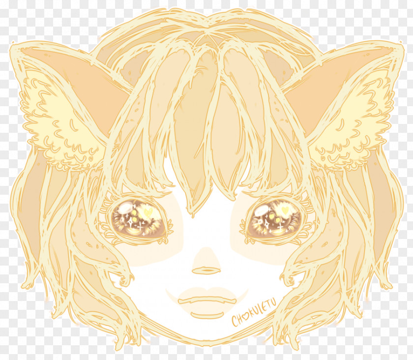 Fairy Whiskers Nose Sketch PNG