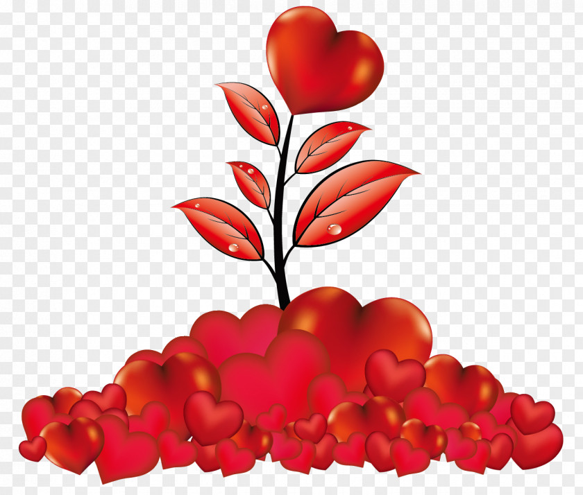 Heart Tree Love Valentines Day PNG