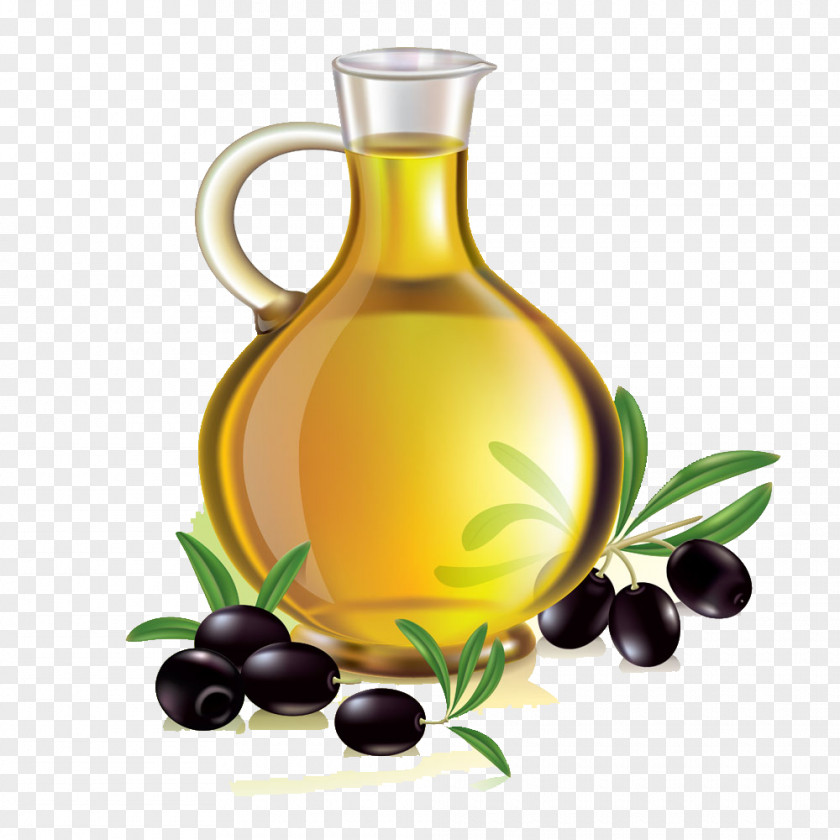 Olives And Olive Oil PNG