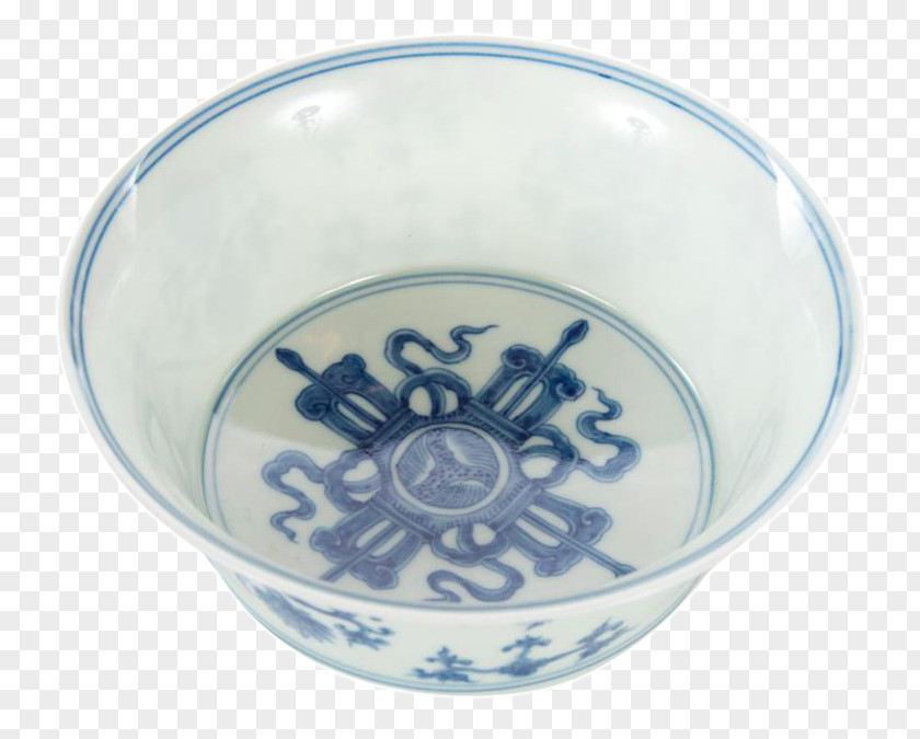 Blue And White Porcelain Bowl Tableware Ceramic Glass PNG