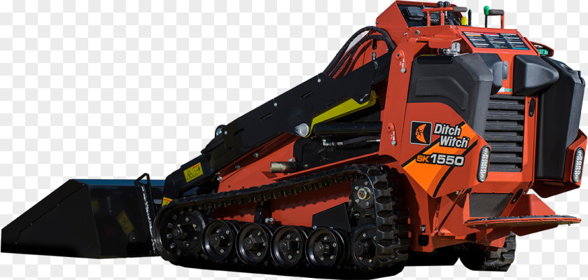 Ditch Witch Backhoe Bulldozer Skid-steer Loader Trencher Machine PNG