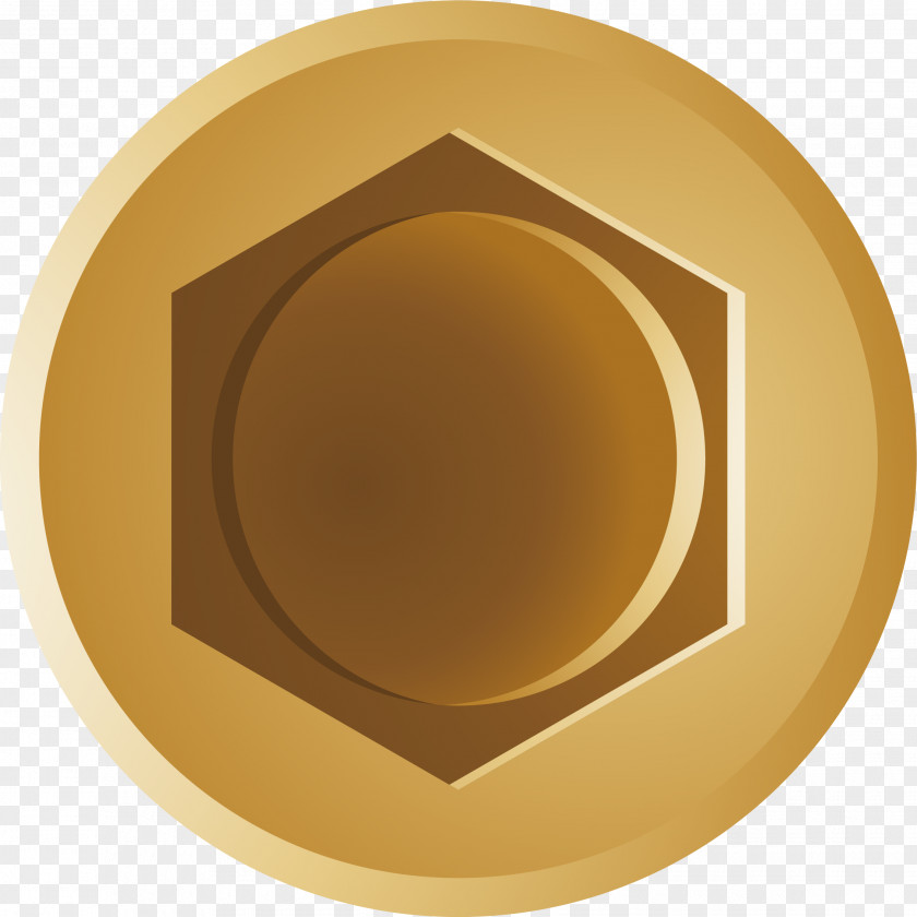 Gold Metal Circle Font PNG