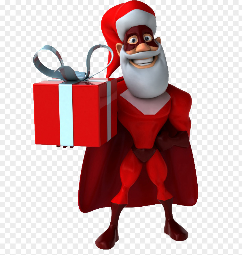 Superman Christmas Gifts Santa Claus Stock Photography Superhero Illustration PNG