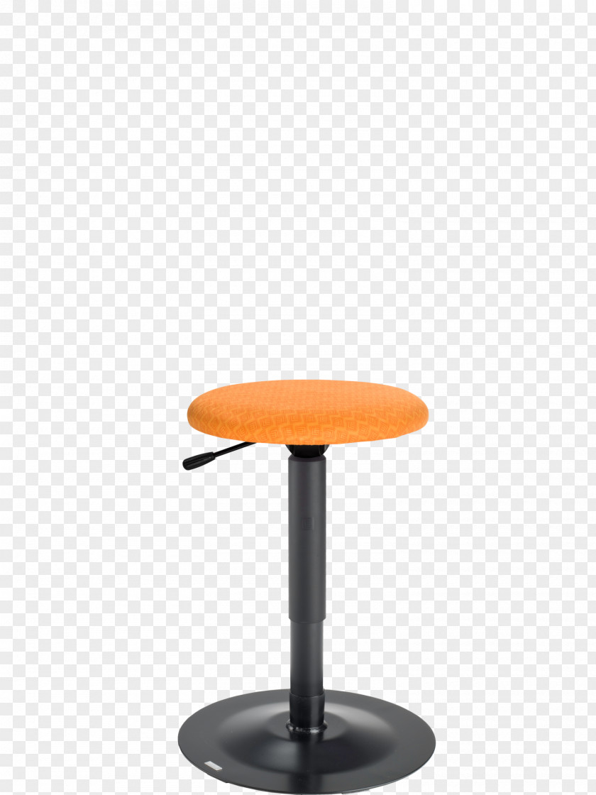 Chair Stool Metal Design Orange PNG