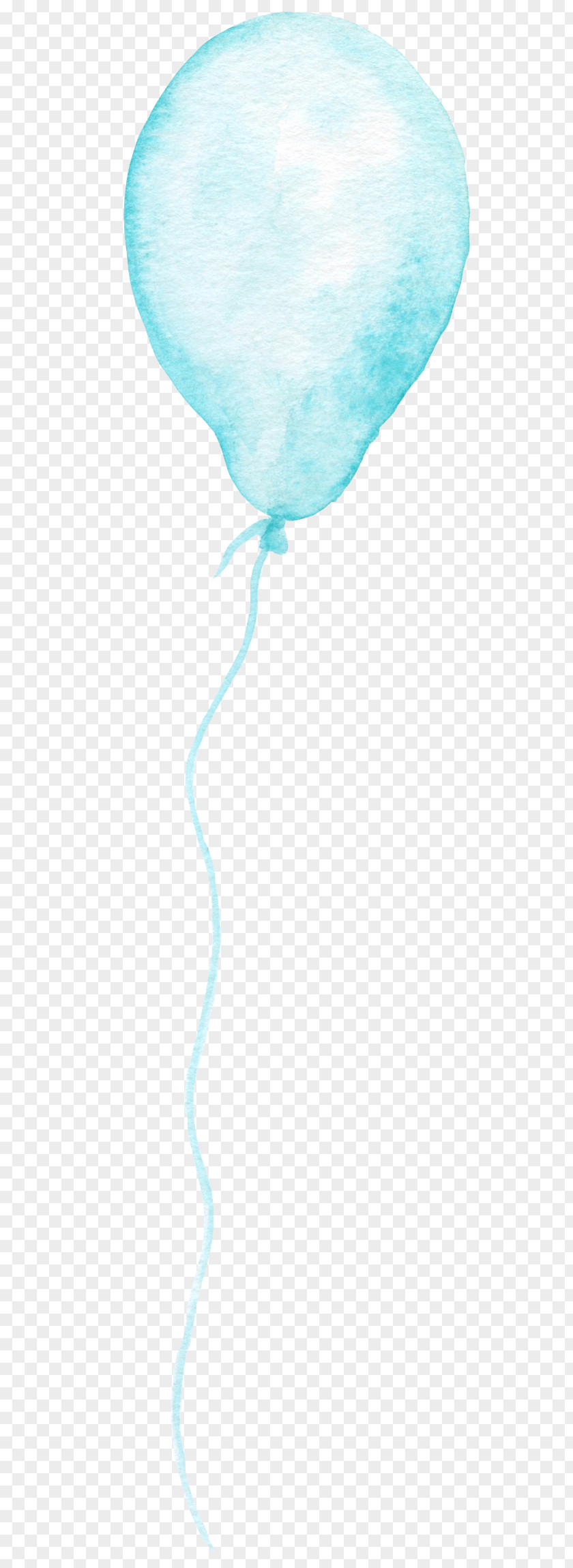 Hand-painted Balloons Turquoise Water PNG