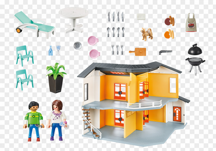 Modern Building Playmobil Lego House Toy Dollhouse PNG