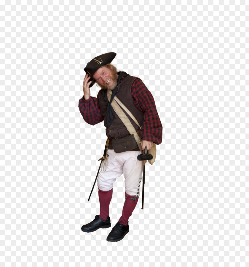 Watercolor Pirate Costume Profession PNG