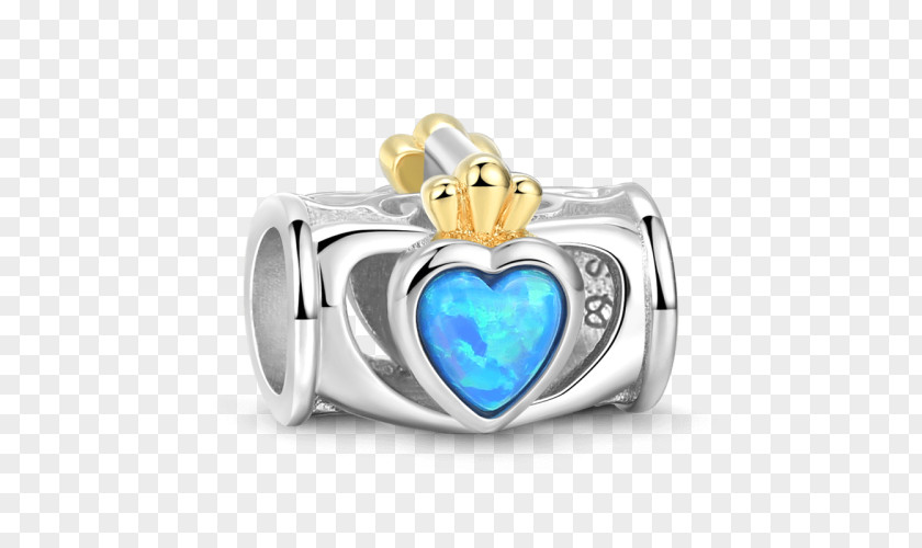 Claddagh Ring Charm Bracelet Opal Jewellery Silver Gold PNG