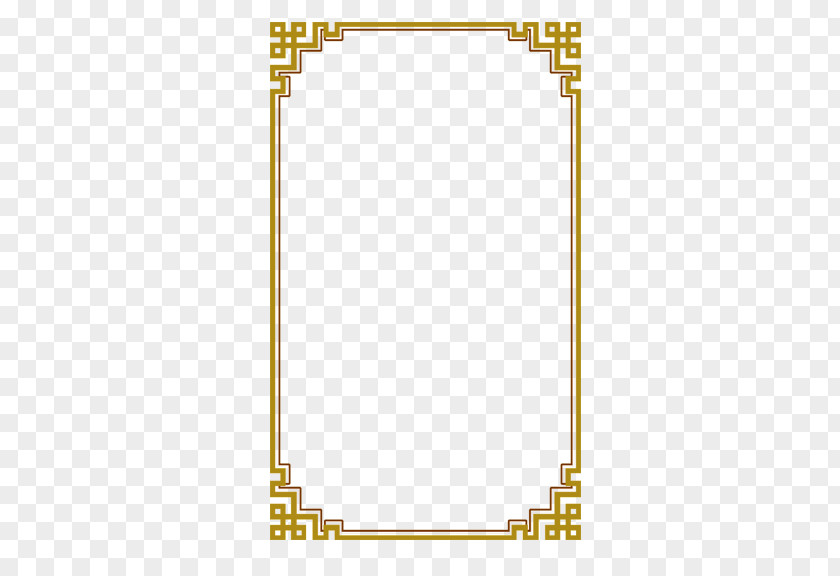 Gold Frame Picture PNG