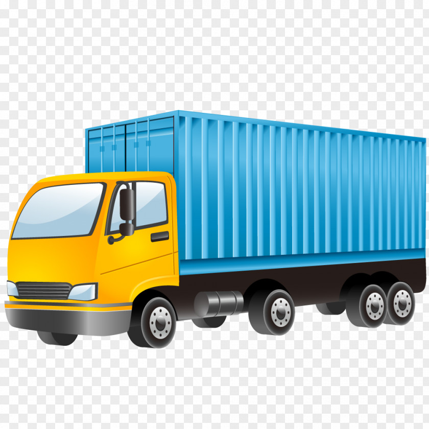 Goods Wagons Cargo Van Semi-trailer Truck PNG