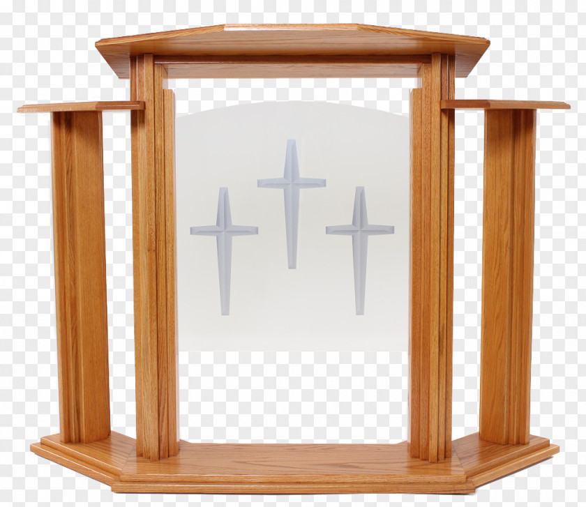 Oak Pulpit Lectern Chancel Altar In The Catholic Church PNG