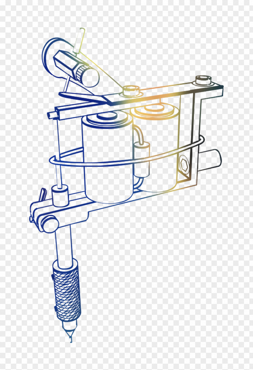 Product Tattoo Machine Drawing Angle Line PNG