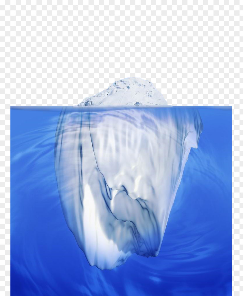 Underwater Iceberg Antarctic Stock Photography PNG