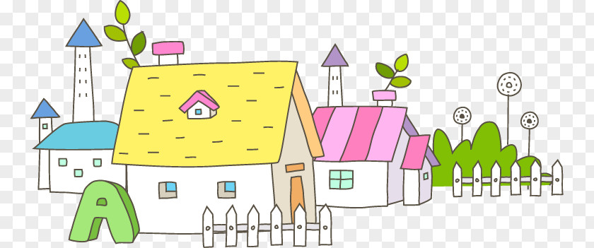 Vector Cartoon House Clip Art PNG