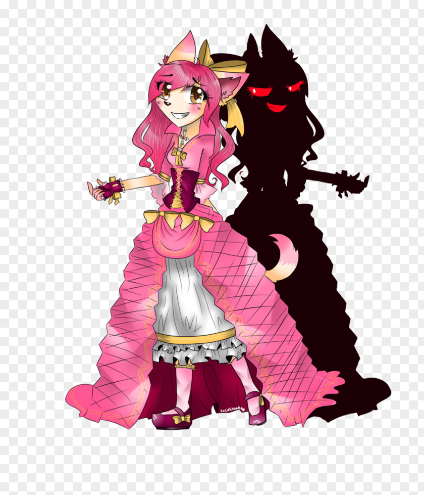 Be Our Guest Costume Design Cartoon Pink M PNG