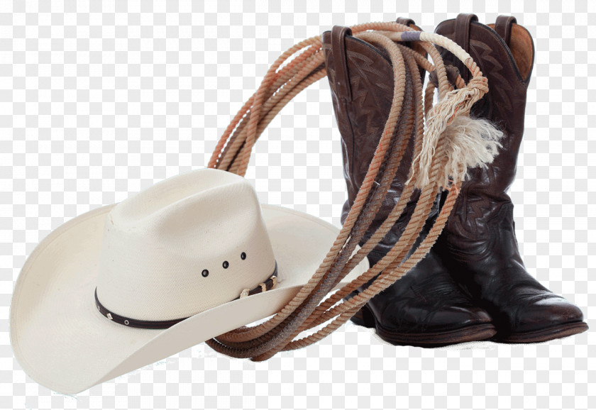 Cowboy Hat Boot Lasso Stock Photography PNG
