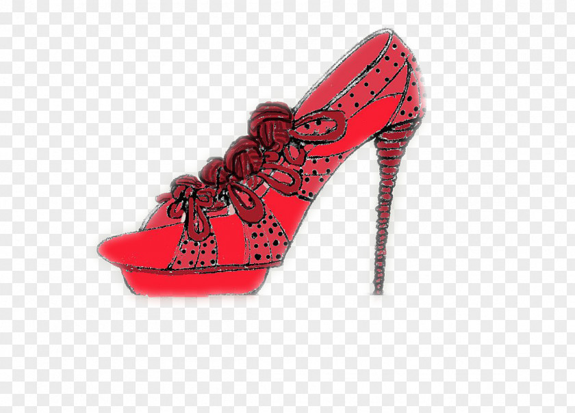 Vector Heels Red High-heeled Footwear Shoe Fashion Accessory PNG