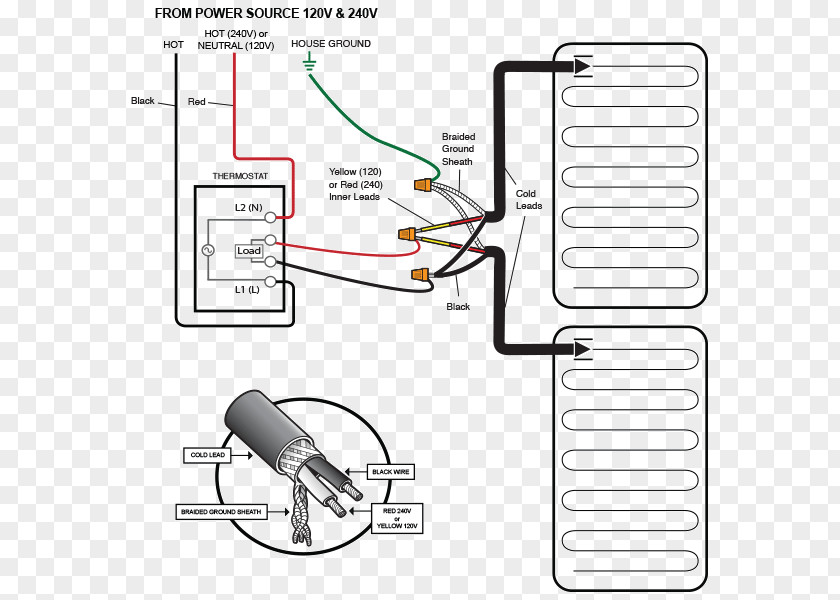 Furnace Honeywell TH114 Wiring Diagram Electrical Wires & Cable Thermostat PNG