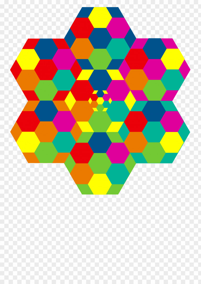 Hexagon Symmetry Clip Art PNG
